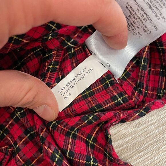 Polo by Ralph Lauren Red Plaid Casual Button Down Shirt - Picture 5 of 8